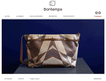Tablet Screenshot of bontemps-textile.com